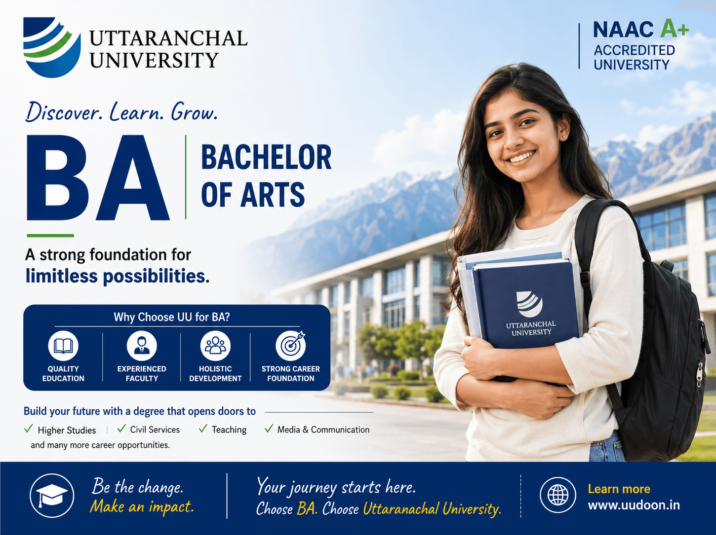 Uttaranchal University Online BA 2026: Fees, Scholarship, Eligibility & EMI Uttaranchal University Online BA 2026: Fees, Scholarship, Eligibility & EMI - UniCompare Blog